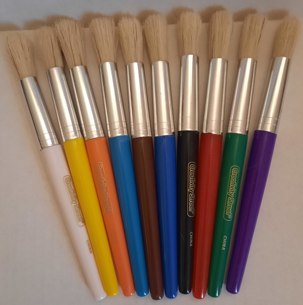 BRUSHES, COLOSSAL ROUND ASST COLORS(7.25''-18.4cm) SINGLE (Blue or ...